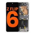 Inner OLED-Display mit Rahmen für Samsung Galaxy Z Flip 6 5G (US & International) (Blemish: Grade D) (Silver Shadow)