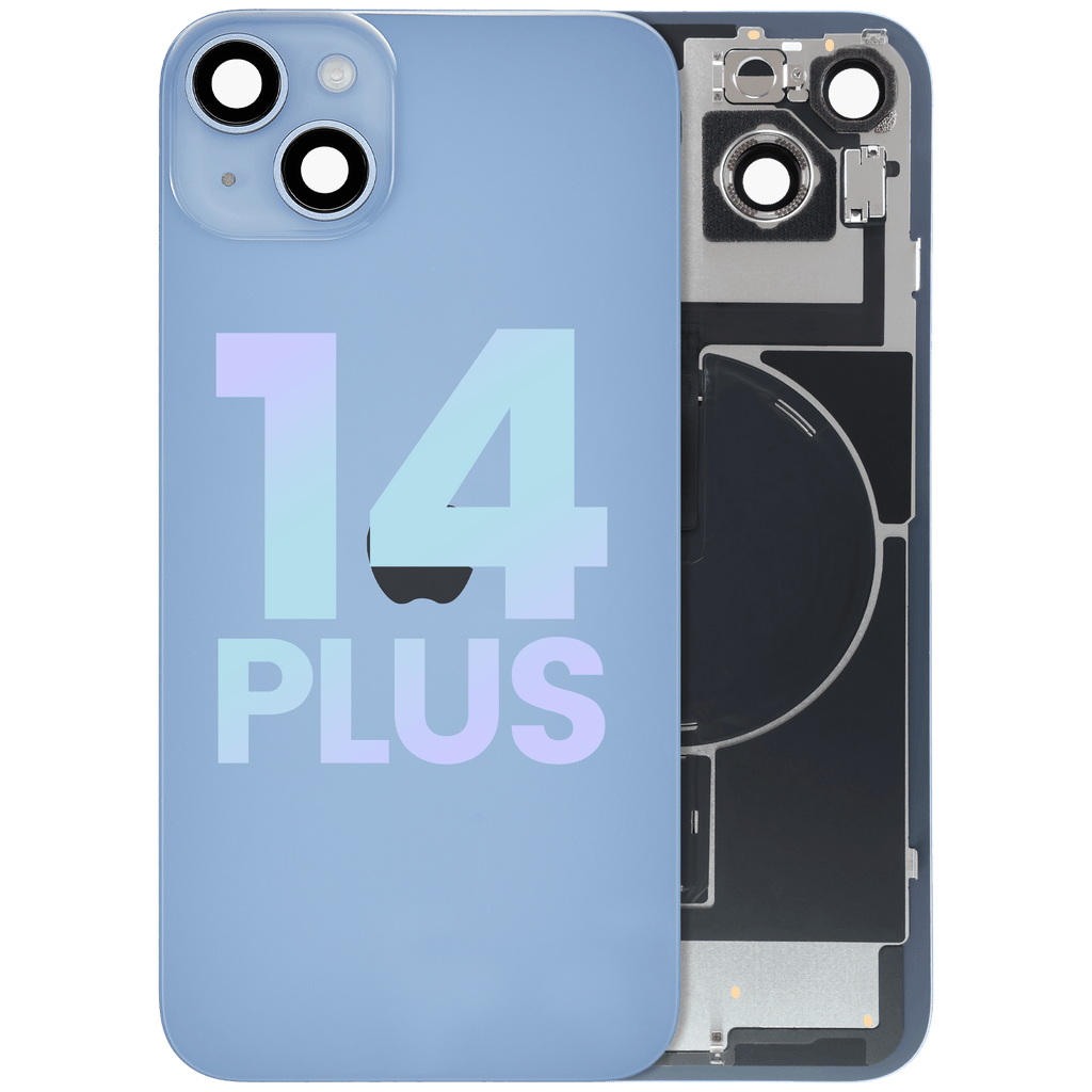 Backcover mit MagSafe Magnet & NFC & Blitz-Flexkabel für iPhone 14 Plus (Service Pack) (Blau)