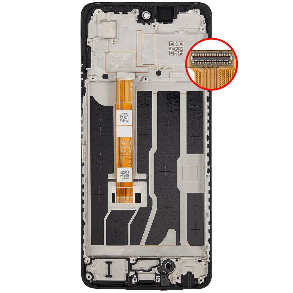 LCD-Display mit Rahmen Compatible für OPPO A5 4G (Refurbished) (Alle Farben)