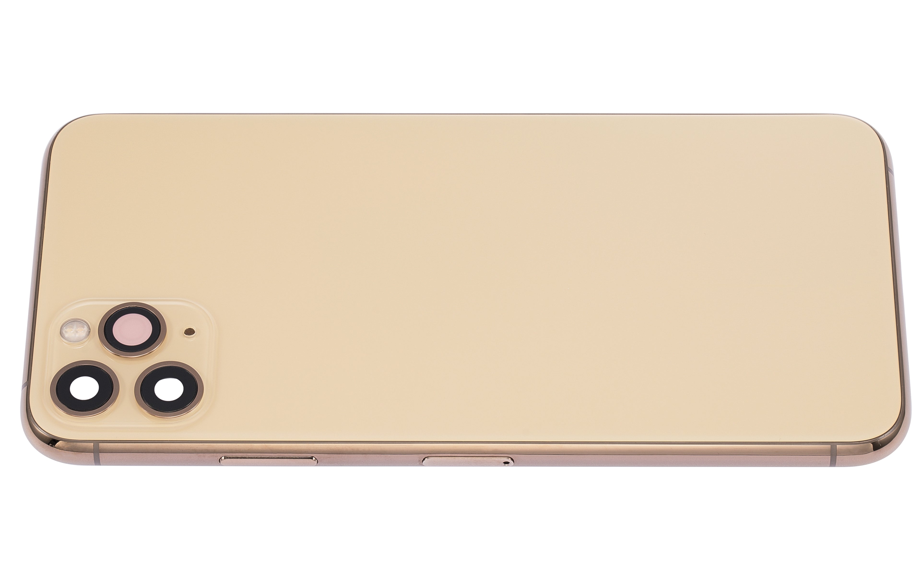 Backcover/Rahmen m. Kleinteilen f. iPhone 11 Pro Max Gold (o. Logo) Aftermarket+