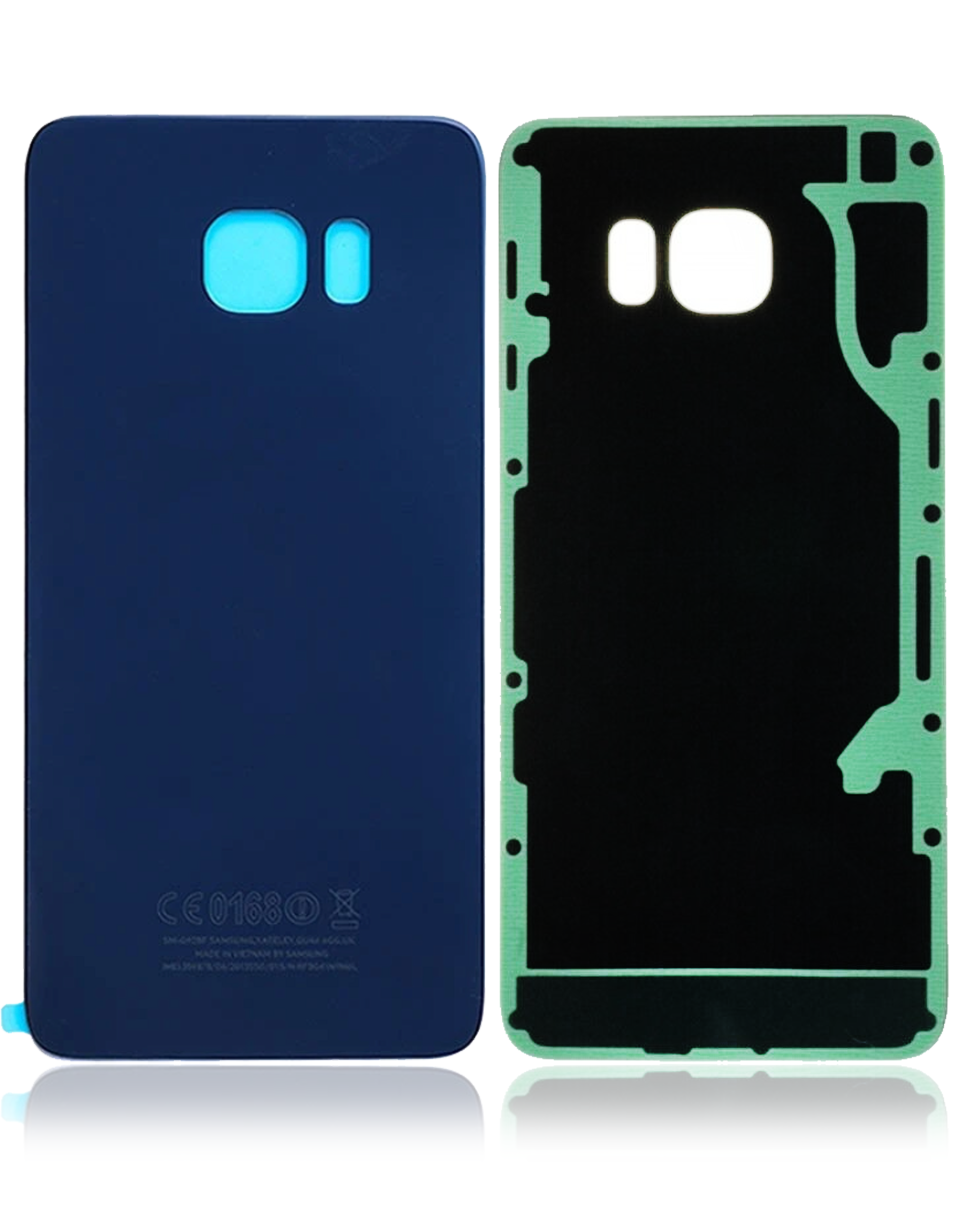 Backcover Glass für Samsung Galaxy S6 Edge (Service Pack) (Black Sapphire)
