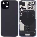Backcover mit MagSafe Magnet & NFC & Blitz-Flexkabel für iPhone 15 (gebrauchter OEM-Ausbau, Qualität C) (Schwarz)