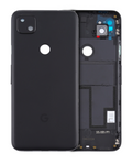 Glas-Backcover für Google Pixel 4a (OEM-Qualität) (Just Black)