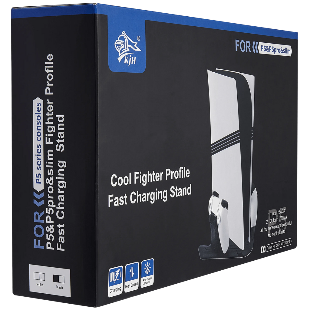 Charging Stand für PlayStation 5 / PS5 Pro / PS5 Slim (Schwarz)