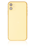 Backcover/Rahmen mit Small Components Pre-Installed für iPhone 11 (gebrauchter OEM-Ausbau, Qualität A) (Gelb)