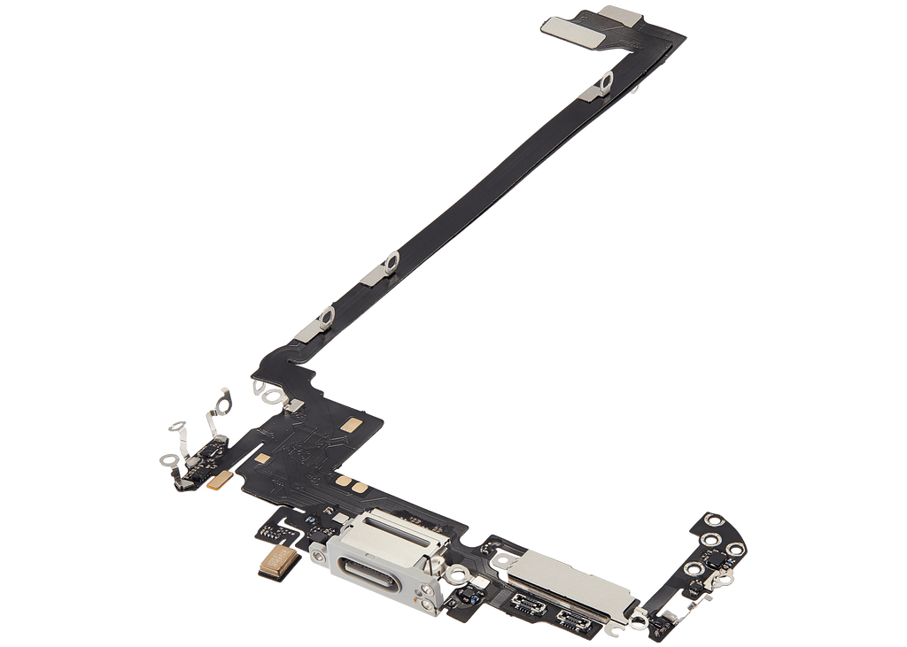 Ladebuchse Flex Cable für iPhone 17 Pro max (Aftermarket Plus) (US-Version) (Silber)