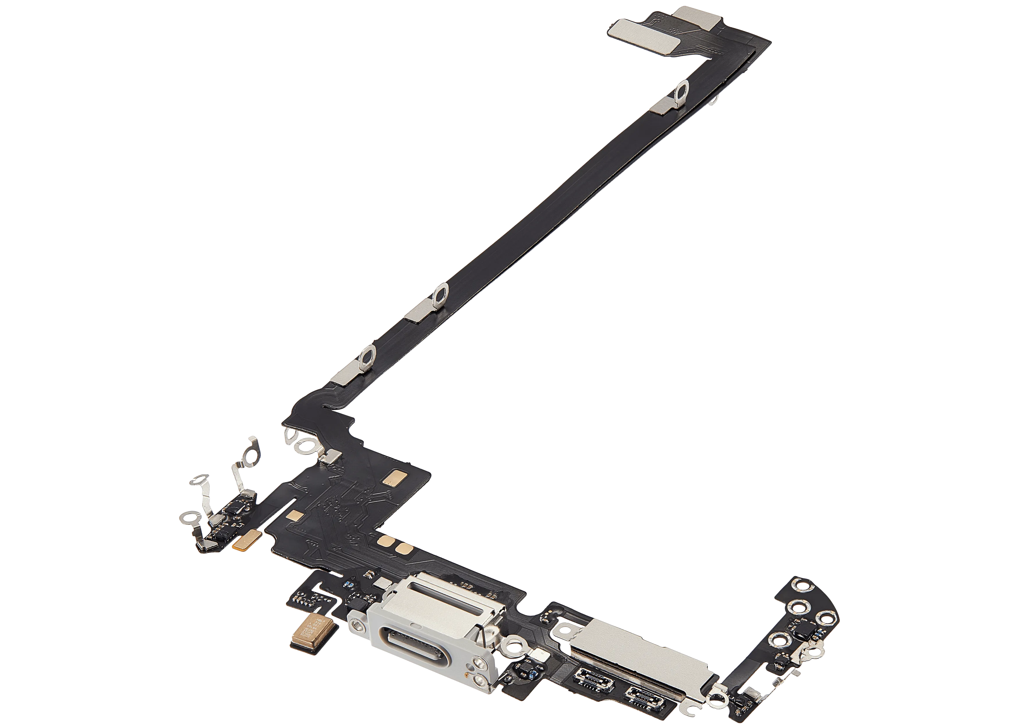 Ladebuchse Flex Cable für iPhone 17 Pro max (Aftermarket Plus) (US-Version) (Silber)
