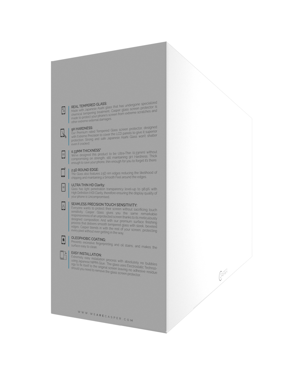 Casper Tempered Glass for iPhone 13 Mini (100 pieces) (Clear)
