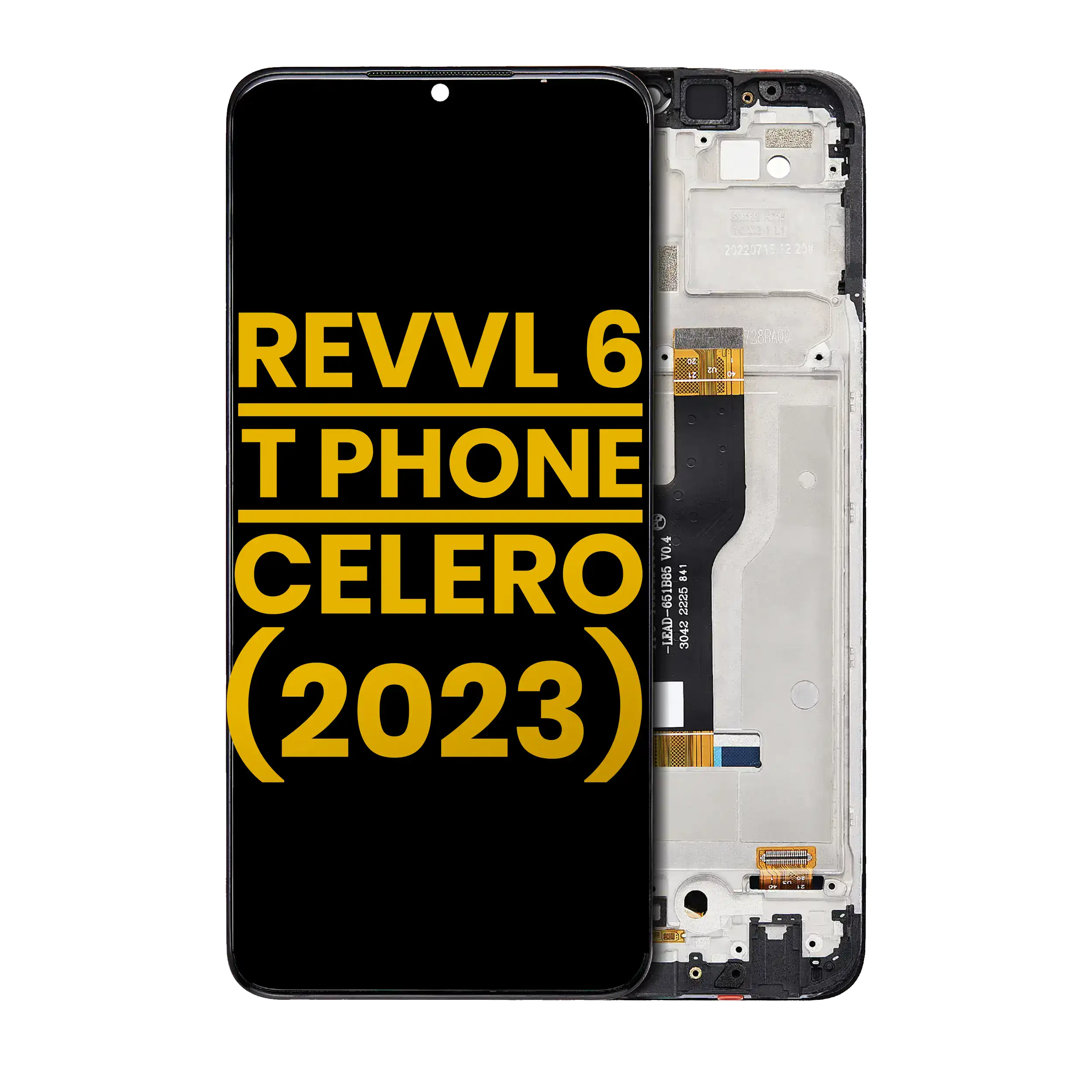 LCD-Montage mit Rahmen für Revvl 6, T Phone 5G, Celero 5G Refurbished
