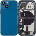 Backcover/Rahmen mit Ladebuchse Flex & Small Parts für iPhone 13 Mini (EU / Global Version) (gebrauchter OEM-Ausbau, Qualität C) (Blau)