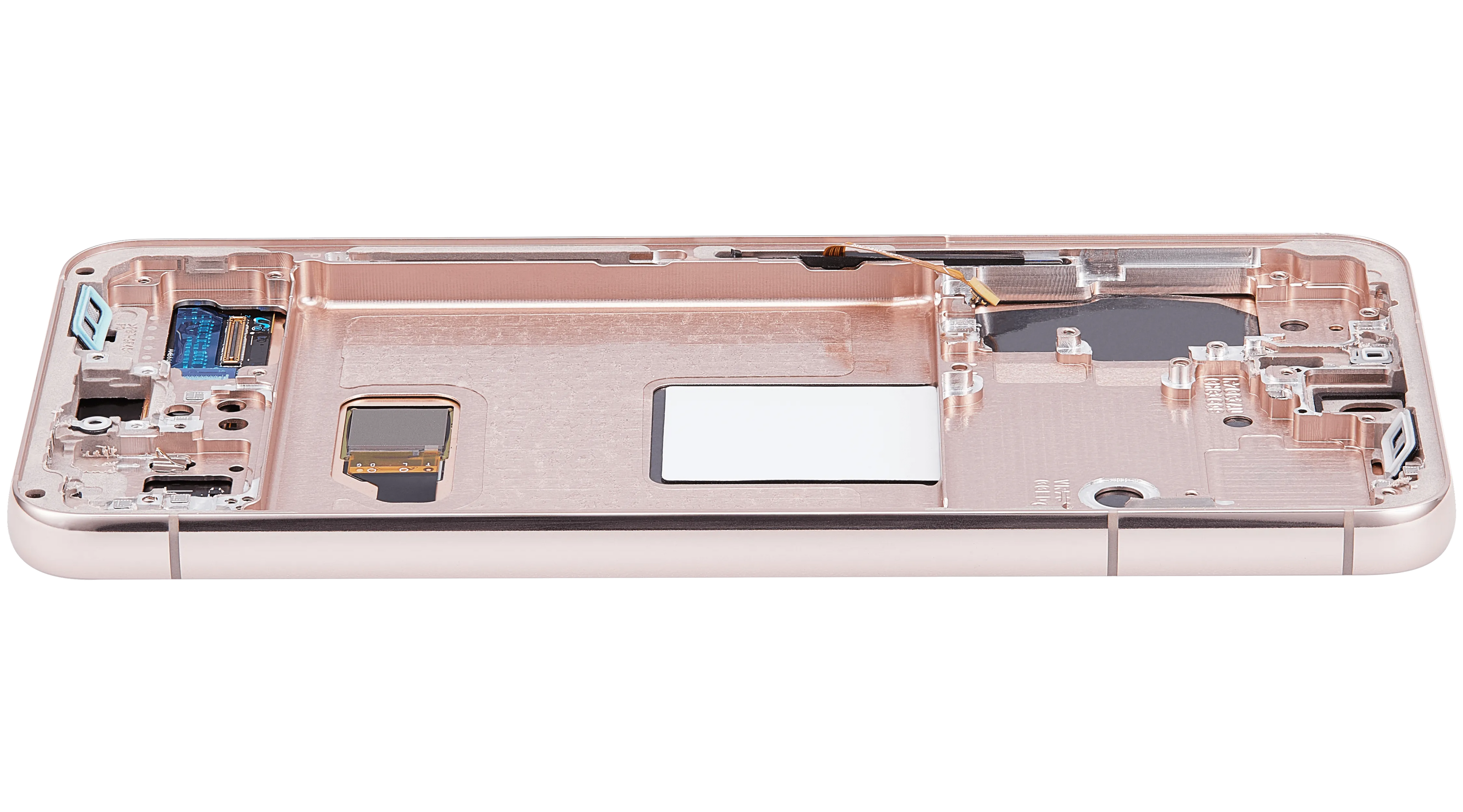 OLED-Display mit Rahmen für Samsung Galaxy S22 5G (US & International) (Aftermarket Plus) (Pink Gold)