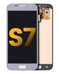 OLED-Display ohne Rahmen für Samsung Galaxy S7 (Refurbished) (Silber Titanium)