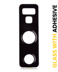Kameralinse hinten mit Kleber für Galaxy Note 9 (10er-Pack) (Midnight Schwarz)