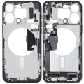 Midframe/Rahmen mit Ladebuchse Flex & Small Parts für iPhone 15 Pro Max (US-Version) (gebrauchter OEM-Ausbau, Qualität A) (Blau Titanium)