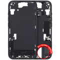 Midframe/Rahmen mit Ladebuchse Flex & Small Parts für iPhone 15 (EU / Global Version) (gebrauchter OEM-Ausbau, Qualität B) (Schwarz)