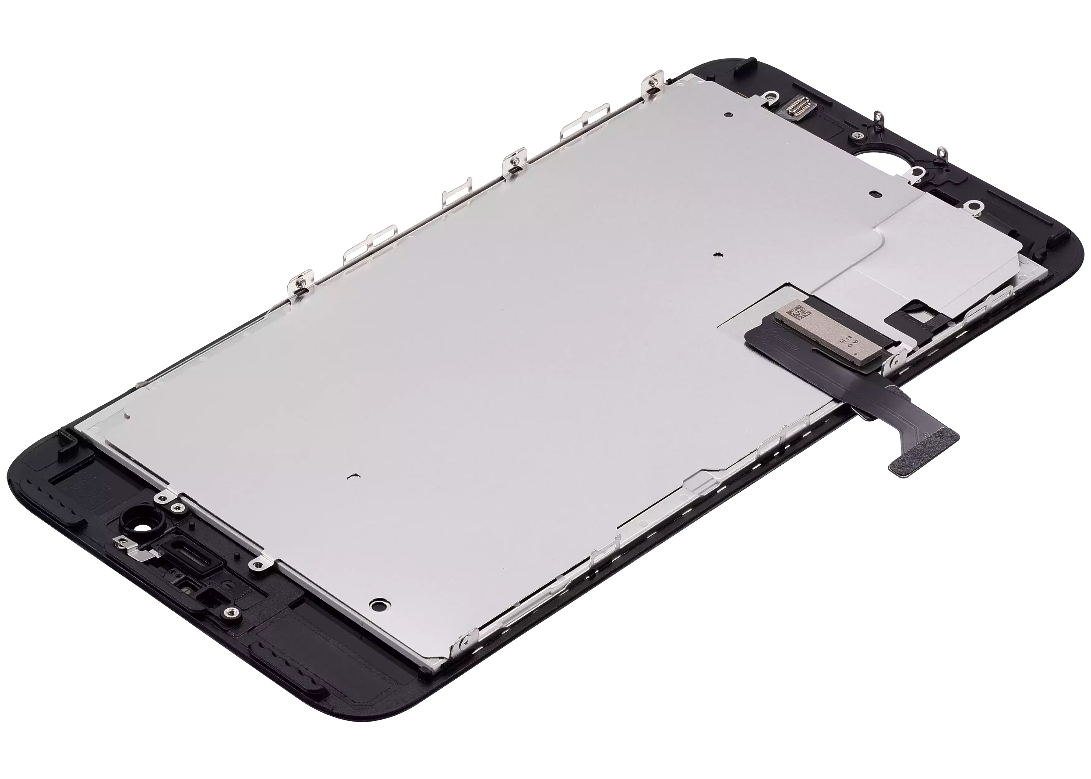 LCD-Display mit Stahlplatte für iPhone 7 Plus (Aftermarket: AQ7) (Schwarz)
