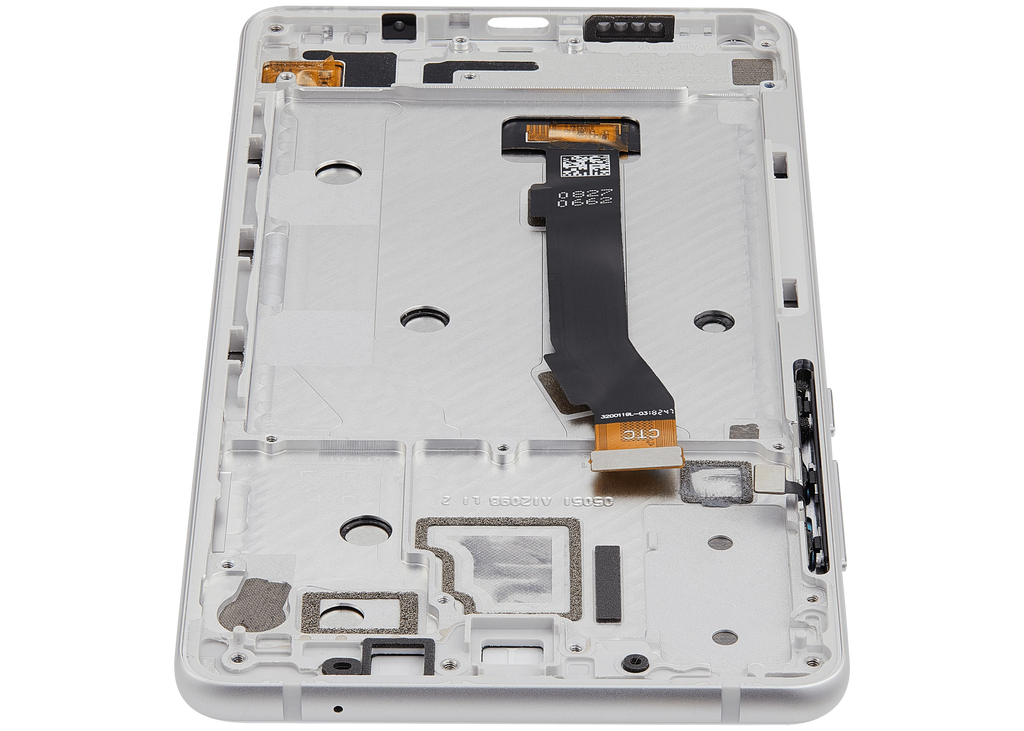 LCD-Display mit Rahmen für Xiaomi Mi Mix 2S (Aftermarket Plus) (Weiß)