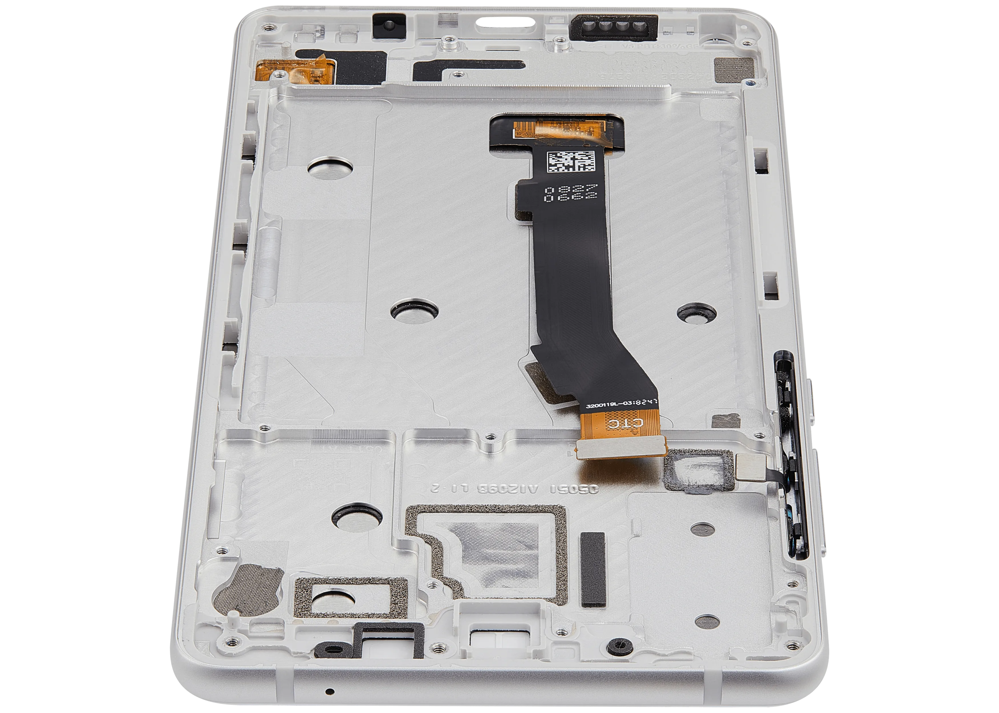 LCD-Display mit Rahmen für Xiaomi Mi Mix 2S (Aftermarket Plus) (Weiß)