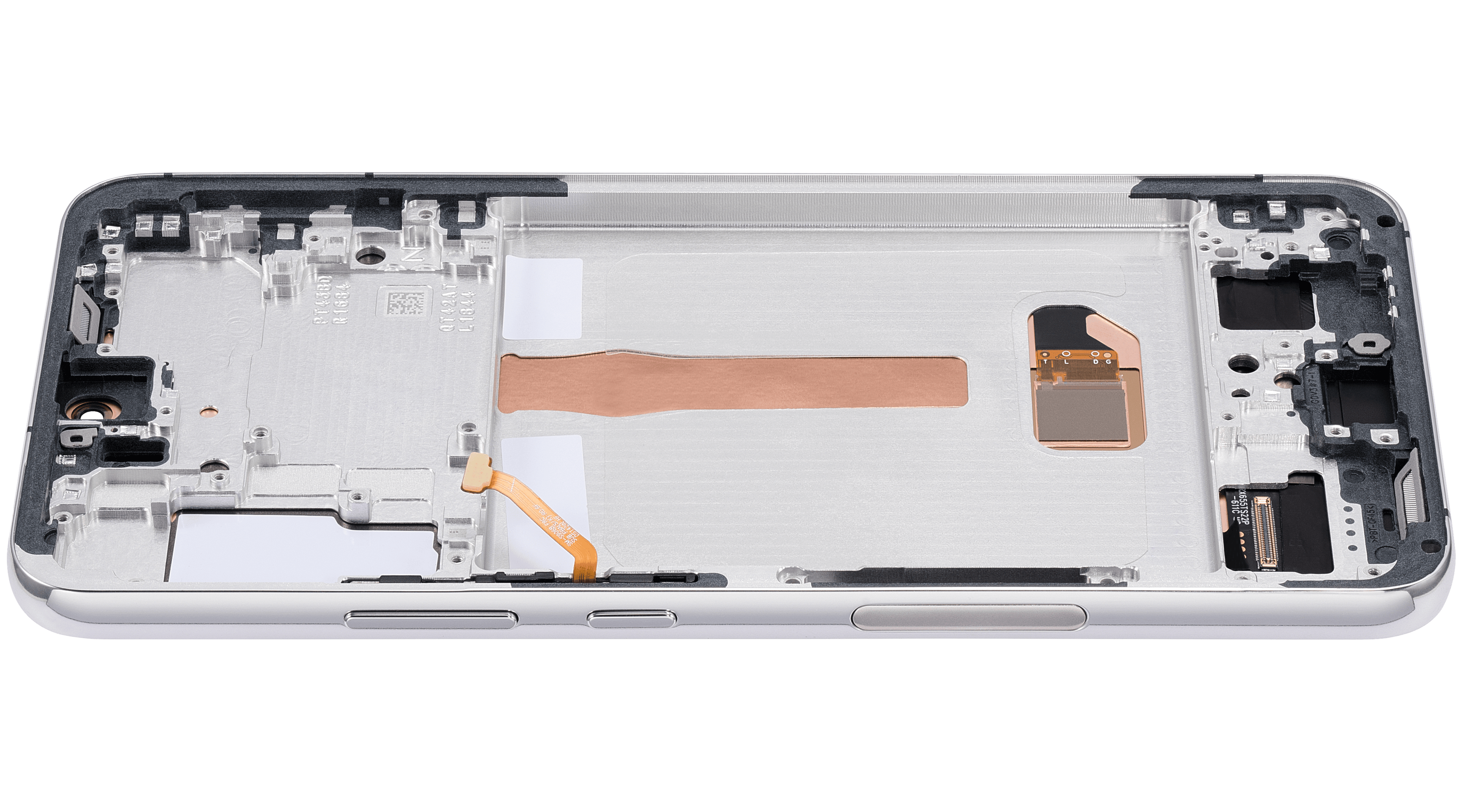 OLED-Display mit Rahmen für Samsung Galaxy S22 Plus 5G (US & Internationale Version) (Aftermarket Plus) (120Hz) (Weiß)