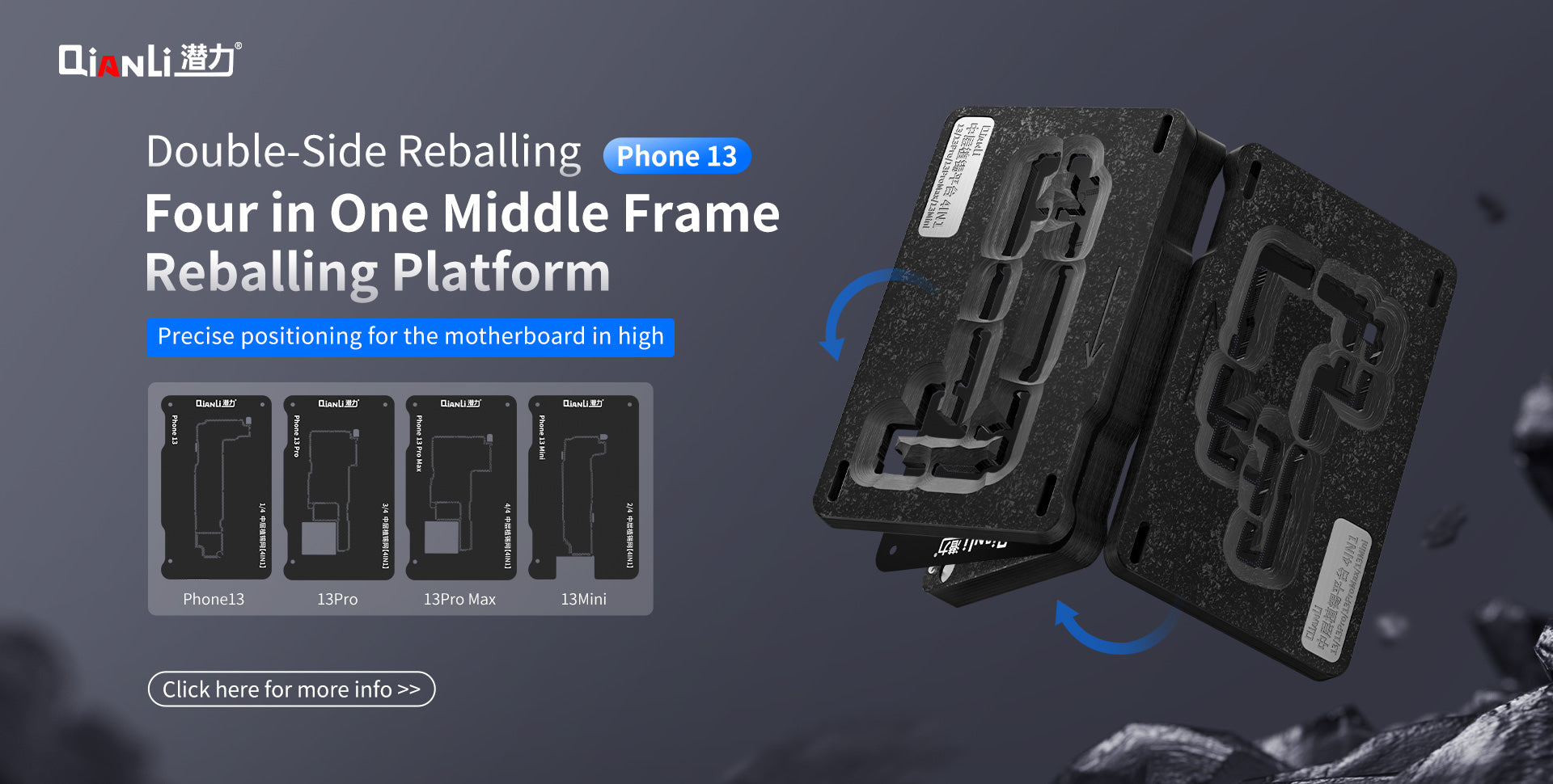 Midframe-Reballing-Plattform für iPhone 13 Serie (Qianli)