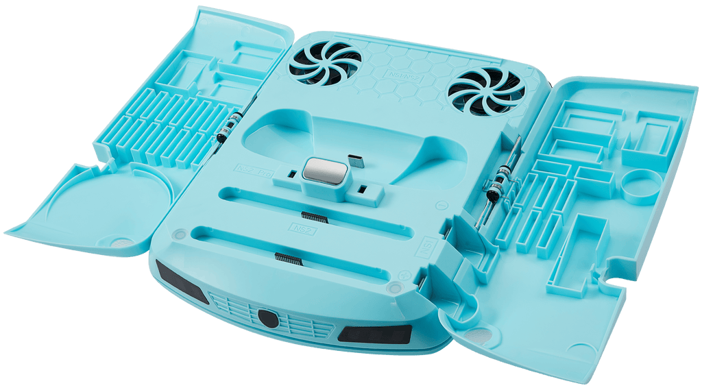 Sports Car mit Multifunctional Charging Stand für Nintendo Switch / Switch 2 (Ice Crystal Blue)