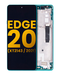 LCD Display with Frame for Motorola Edge 20 (XT2143 / 2021) (Refurbished) (Frosted Emerald)