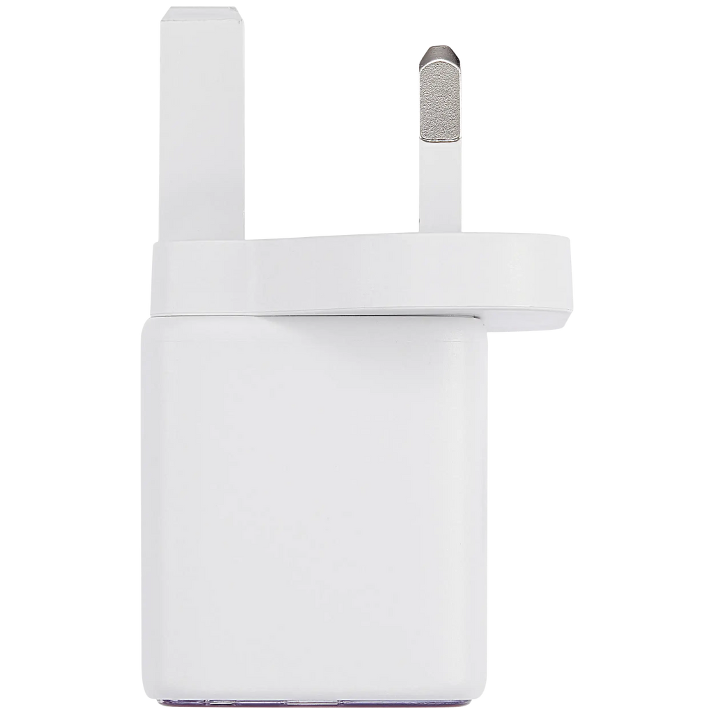 AmpSentrix 30W 2-in-1 USB-C / USB-A Wall Adapter (220V / UK Plug) (Pink)