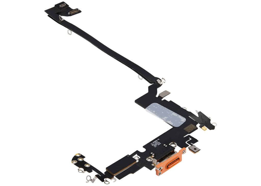 Ladebuchse Flex Cable für iPhone 17 Pro Max (gebrauchter OEM-Ausbau) (Internationale Version) (Cosmic Orange)