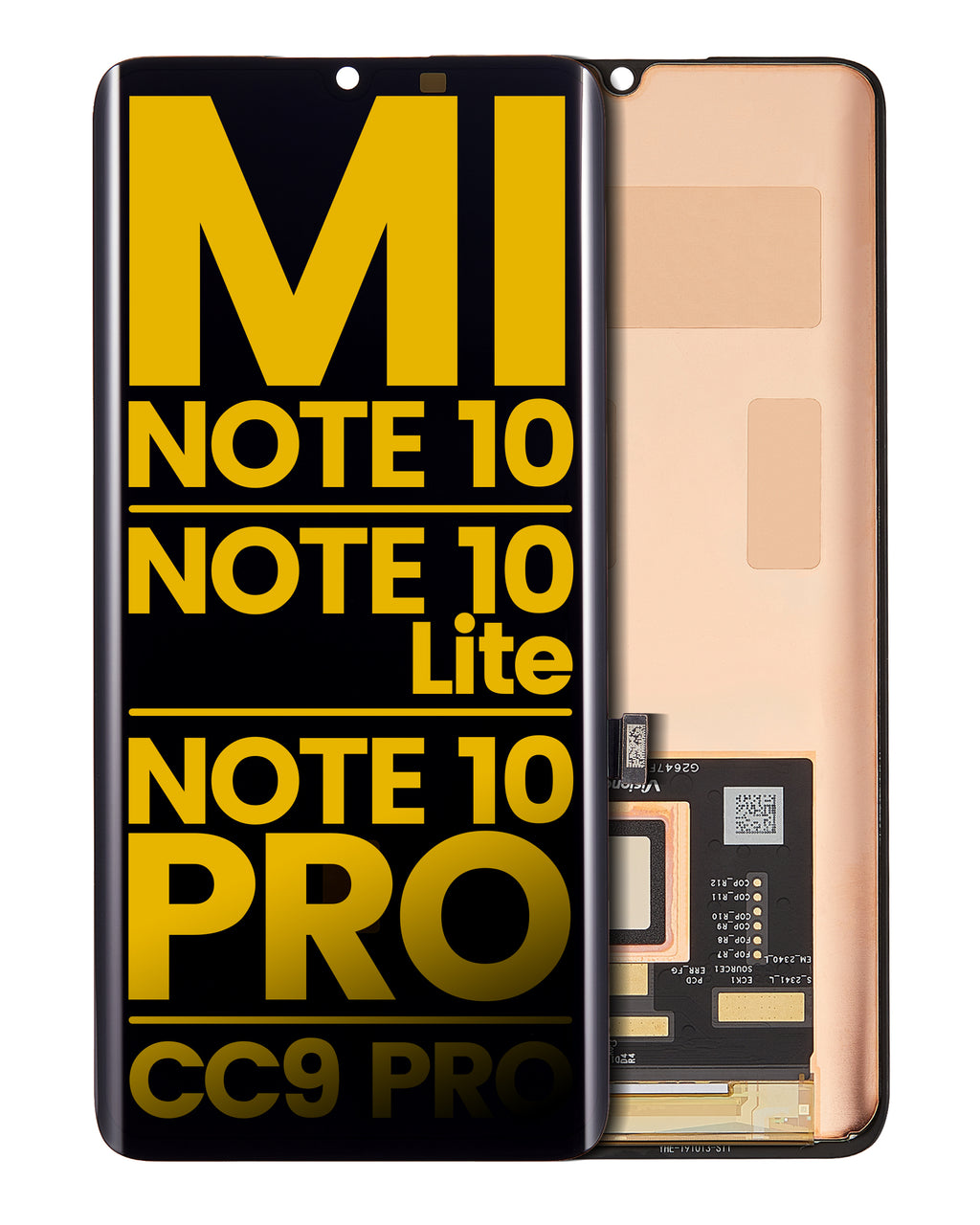 OLED-Display ohne Rahmen für Xiaomi Mi Note 10/Pro/Lite (Refurbished)