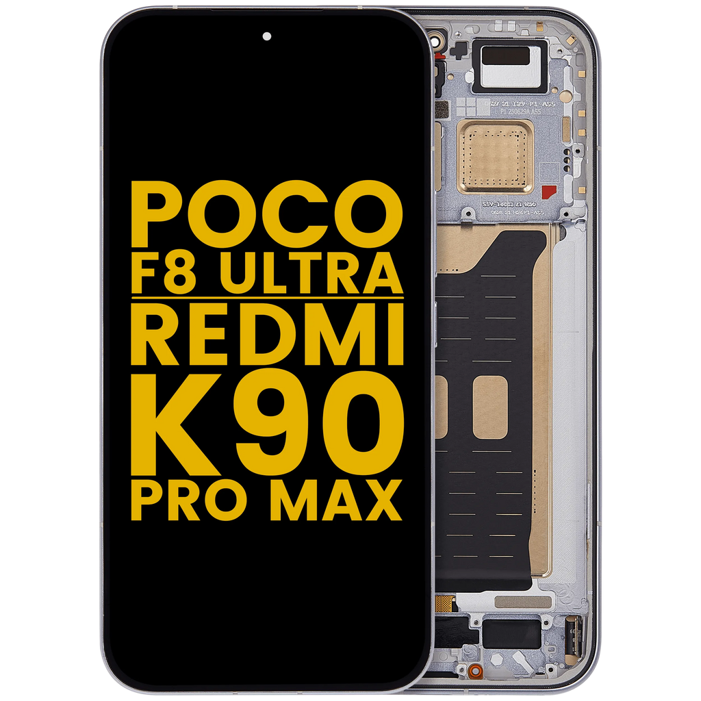 OLED-Display mit Rahmen für Xiaomi Poco F8 UItra / Redmi K90 Pro Max (Refurbished) (Denim Blue)