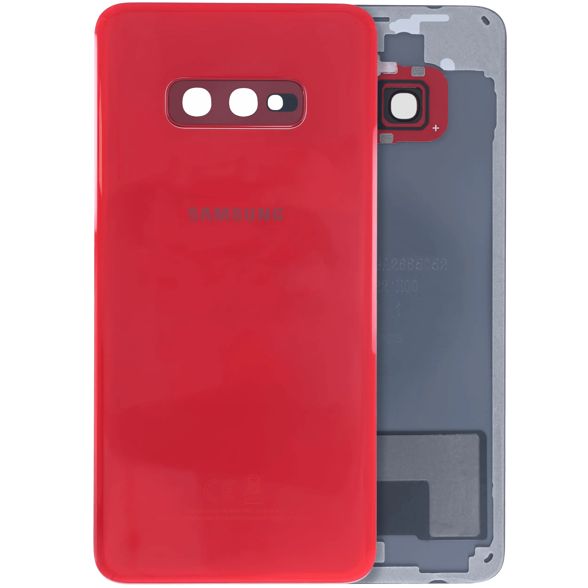 Backcover Glass mit Camera Lens für Samsung Galaxy S10e (Service Pack) (Rot)