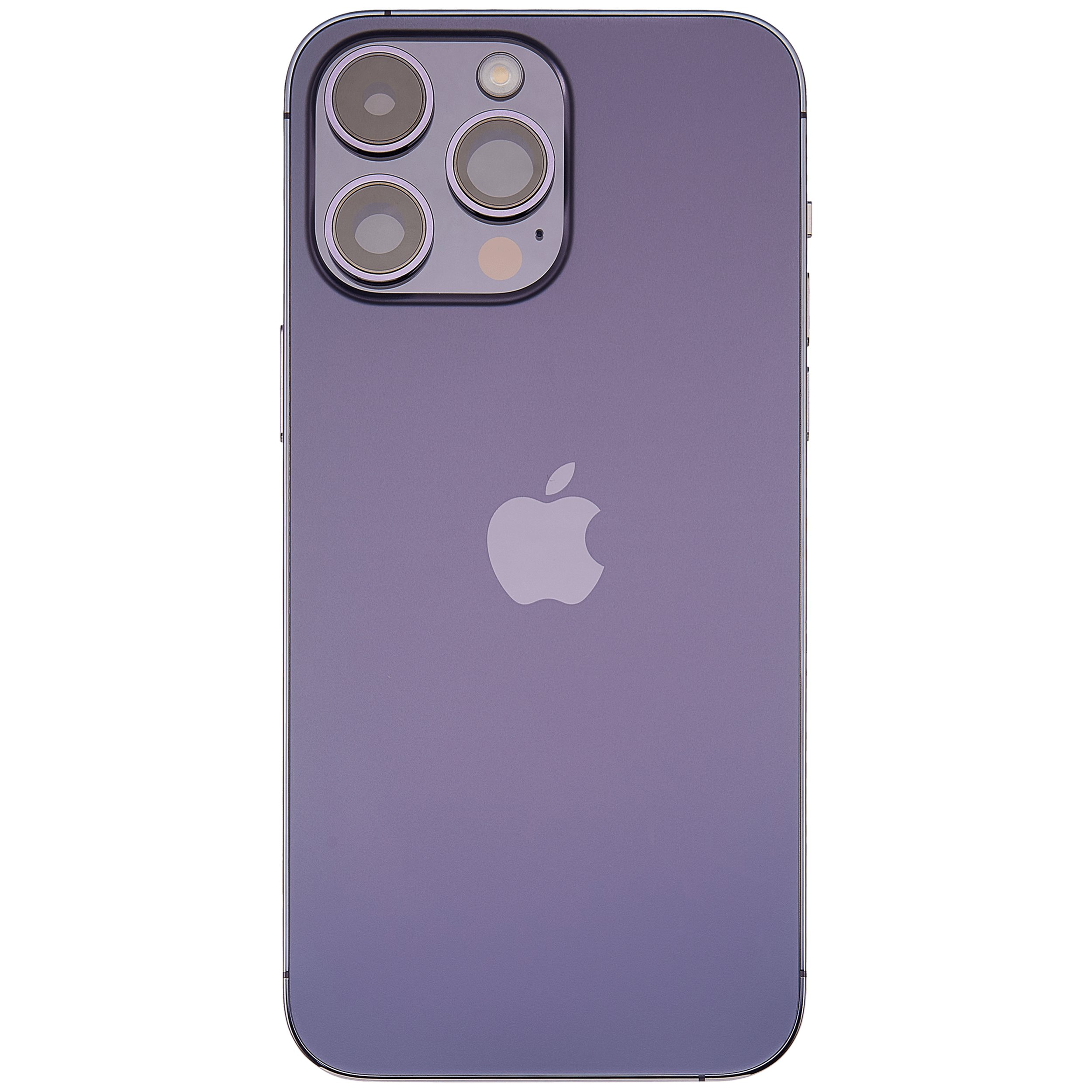 Backcover/Rahmen mit Small Parts für iPhone 14 Pro Max (EU / Global Version) (gebrauchter OEM-Ausbau, Qualität A) (Deep Purple)