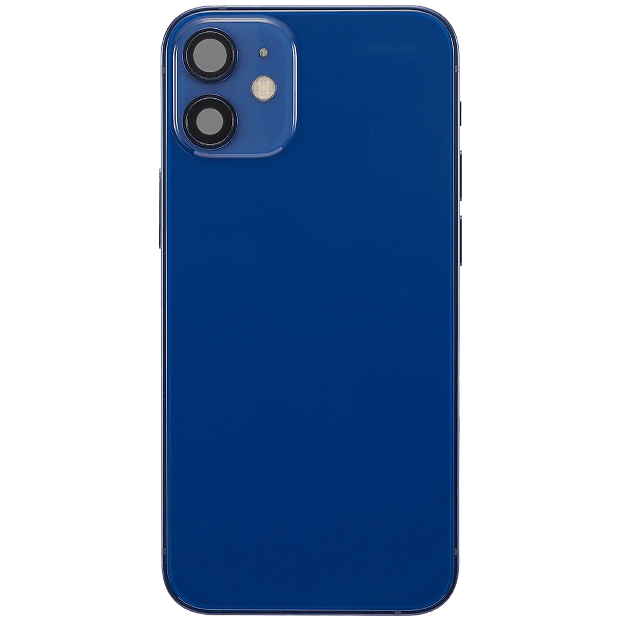 Backcover/Rahmen mit Ladebuchse Flex & Small Parts für iPhone 12 Mini (US-Version) (gebrauchter OEM-Ausbau, Qualität A) (Blau)
