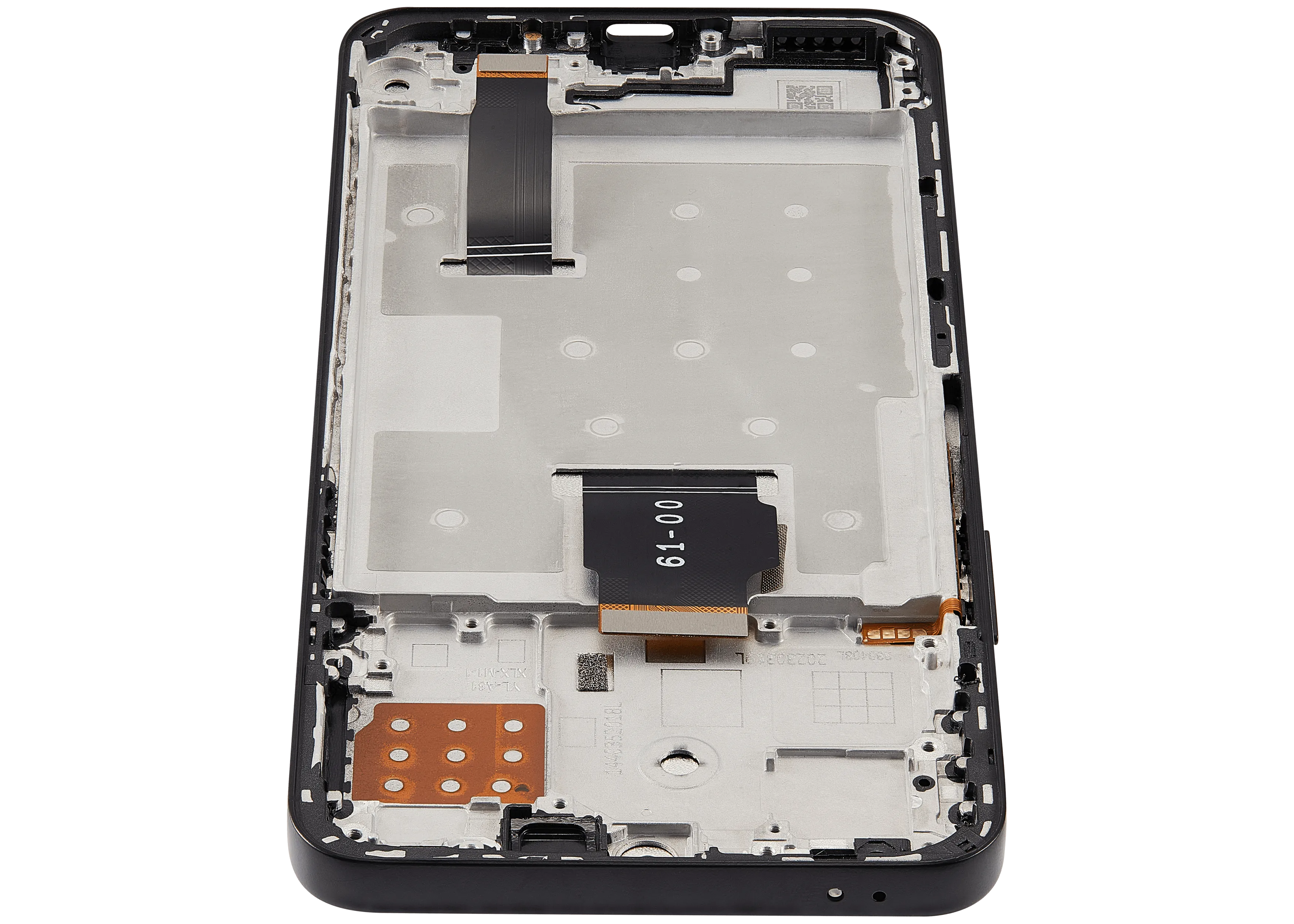 LCD-Display mit Rahmen für Honor X8A / X50i / 90 Lite (Aftermarket Plus) (Midnight Schwarz)