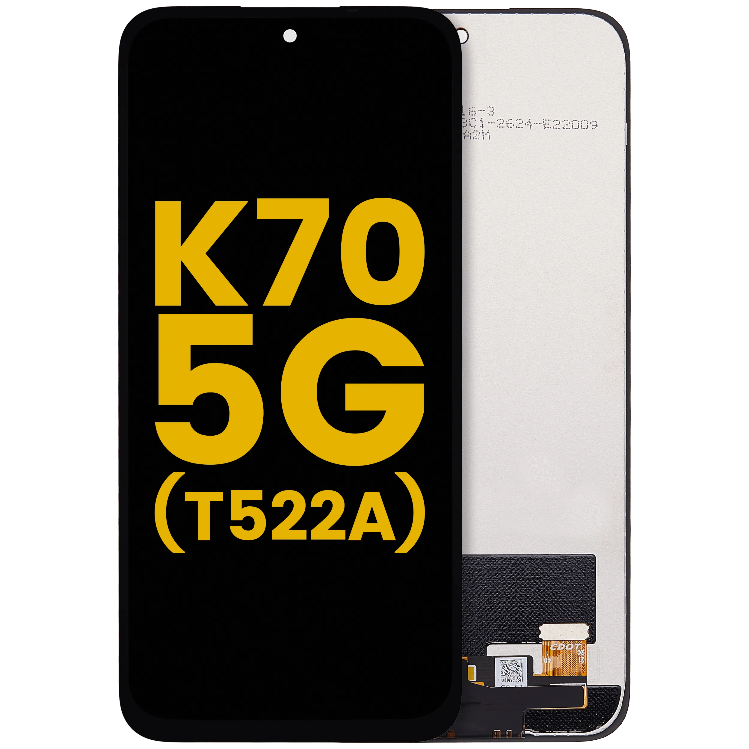 LCD-Display ohne Rahmen für TCL K70 5G (T522A) (Premium) (Alle Farben)