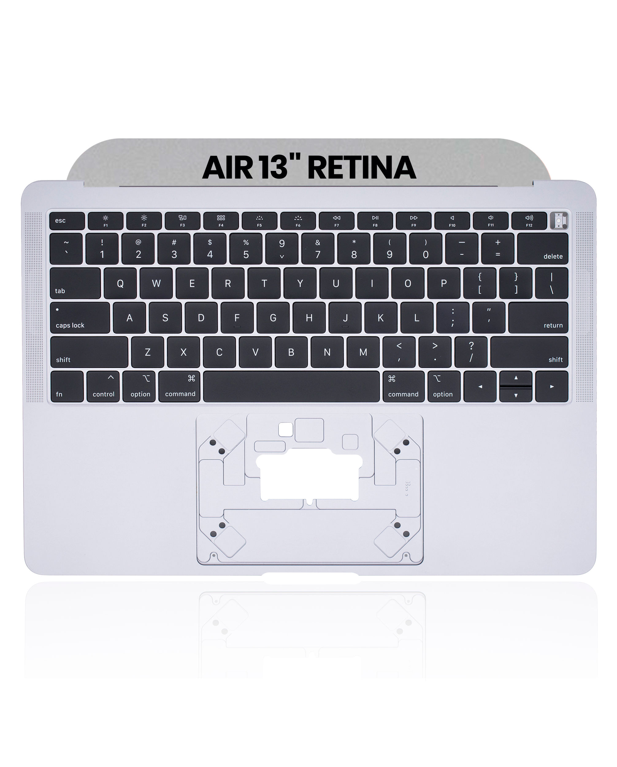 Top Case mit Keyboard (ANSI US) für MacBook Air 13" A1932 (2018-2019) (gebrauchter OEM-Ausbau, Qualität A) (Space Grau)
