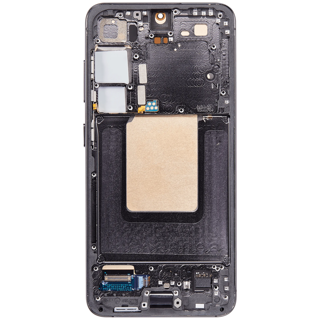 OLED-Display mit Rahmen für Samsung Galaxy S24 5G (US & Internationale Version) (Aftermarket Plus) (Onyx Black)