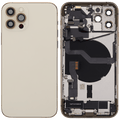 Backcover/Rahmen mit Ladebuchse Flex & Small Parts für iPhone 12 Pro (EU / Global Version) (gebrauchter OEM-Ausbau, Qualität A) (Gold)