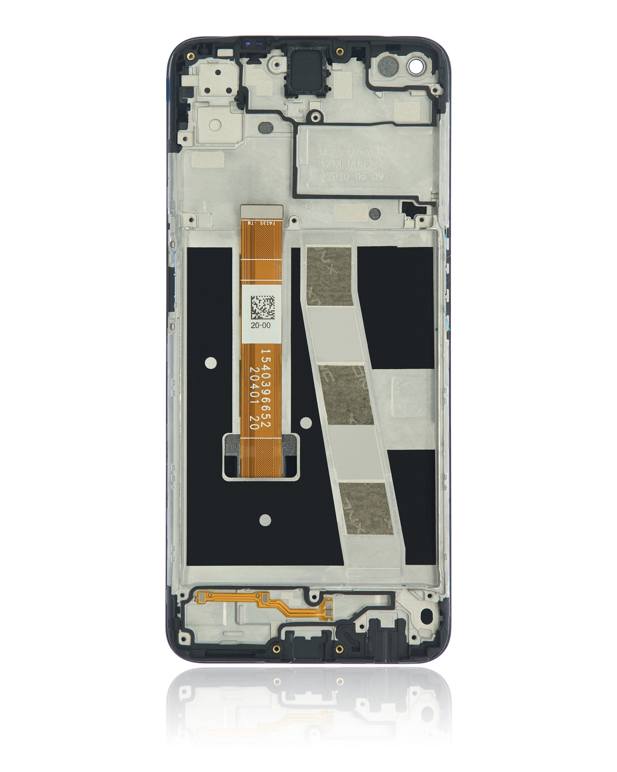 LCD-Komplettbaugruppe mit Rahmen für OPPO A92 (Refurbished) (Alle Farben)