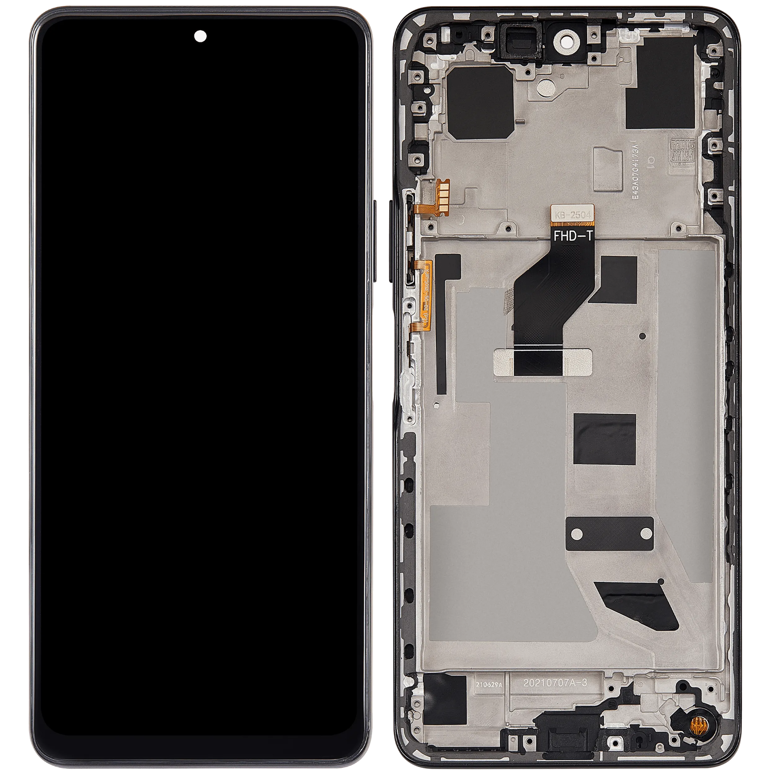 LCD-Display mit Rahmen für Honor 50 SE (2021) (Refurbished) (Schwarz)