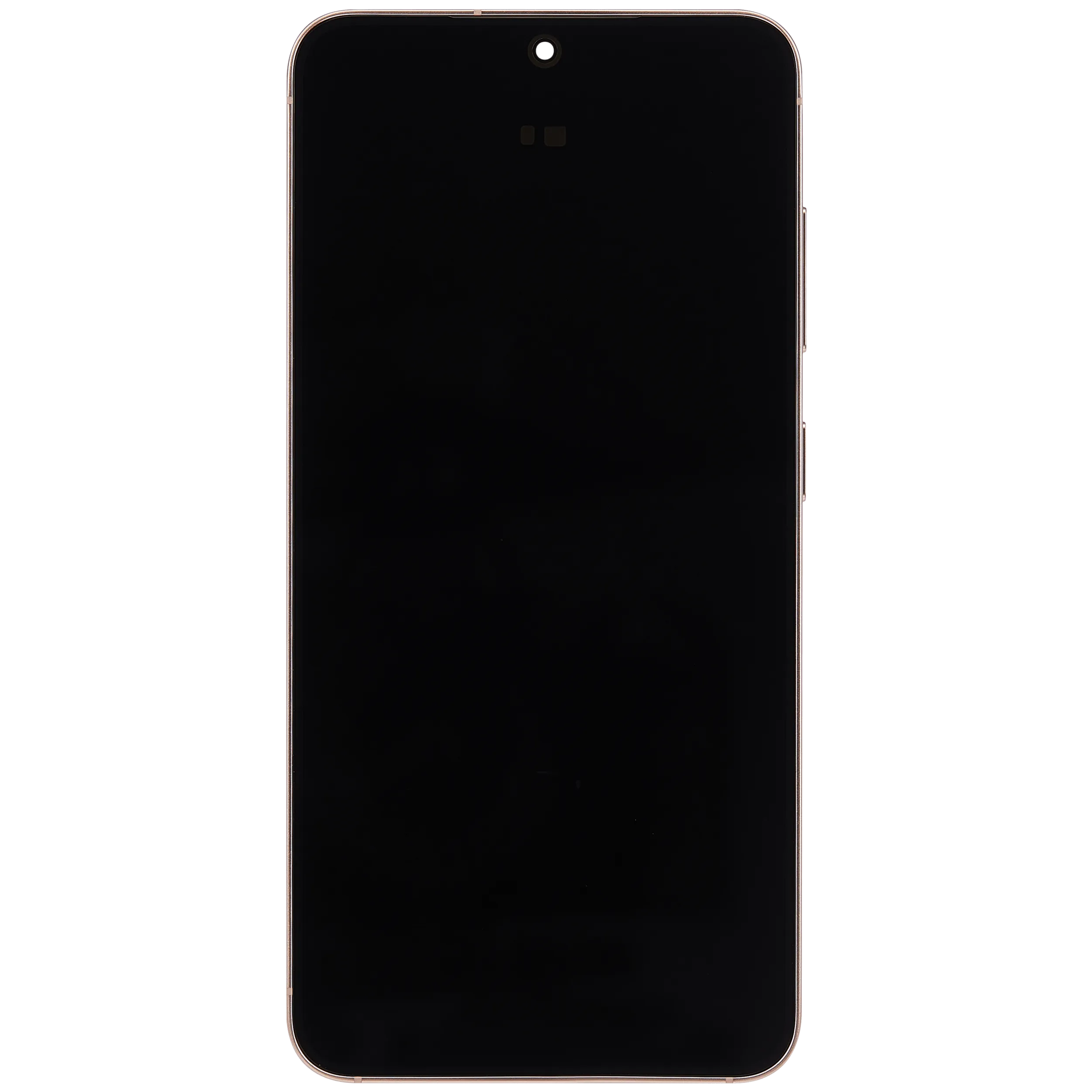 OLED-Display mit Rahmen für Samsung Galaxy S25 5G (US & International) (Aftermarket Plus) (Pink Gold)