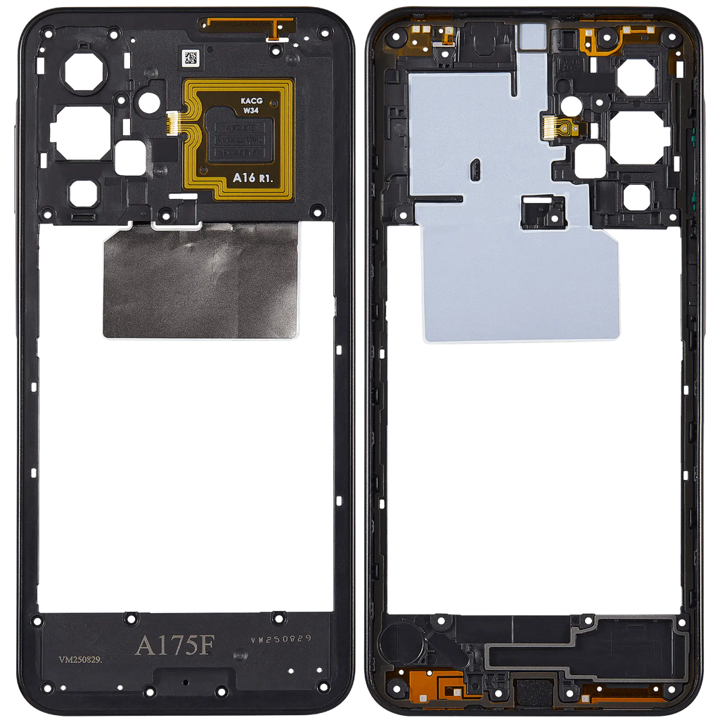 Midframe/Rahmen für Samsung Galaxy A17 4G (A175 / 2025) (Schwarz)