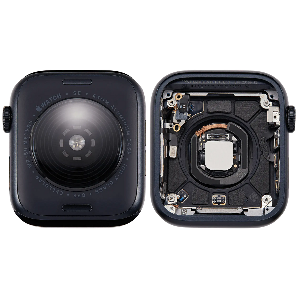 Backcover/Rahmen für Watch Series SE 3rd (44MM) (gebrauchter OEM-Ausbau, Qualität A) (Cellular Version) (Aluminum / Midnight)