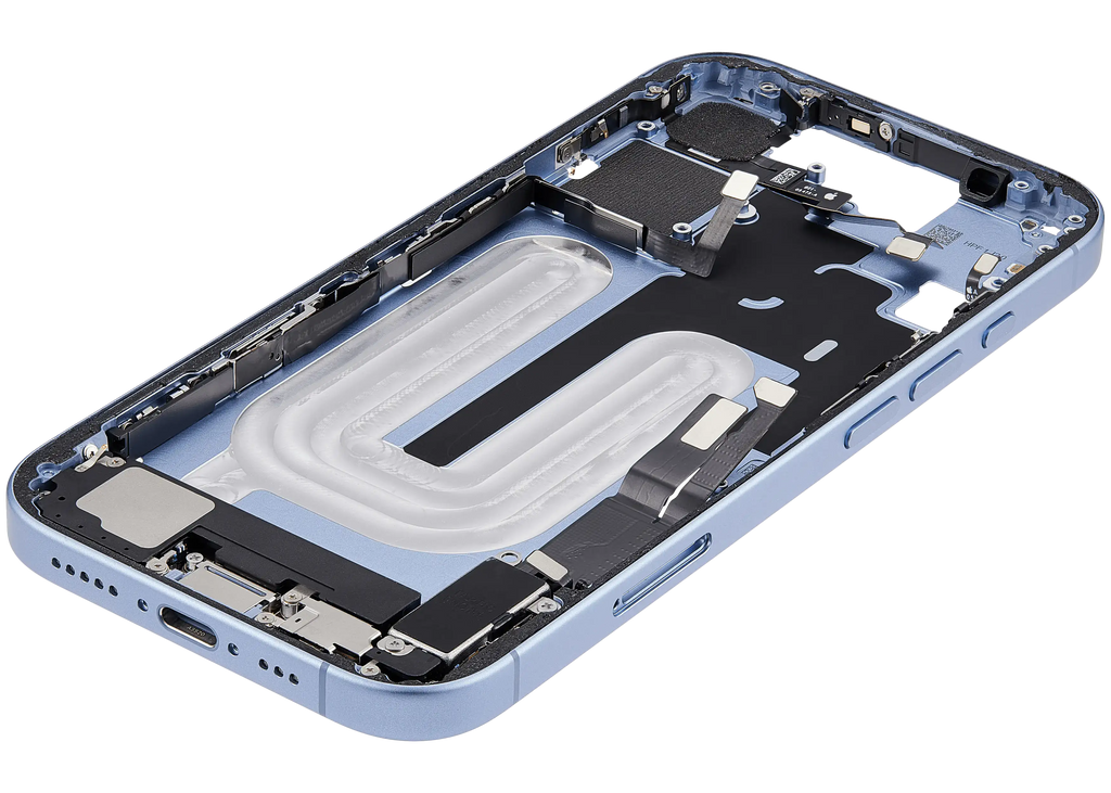Original Apple-Ausbau B gebraucht – iPhone 17 EU / Rahmen Mist Blau