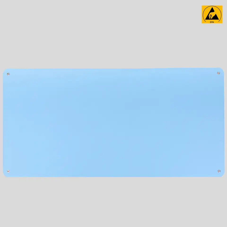 Premium ESD Rubber Bench Mat (1200mm x 610mm) with 4 x 10mm Studs (Blue)