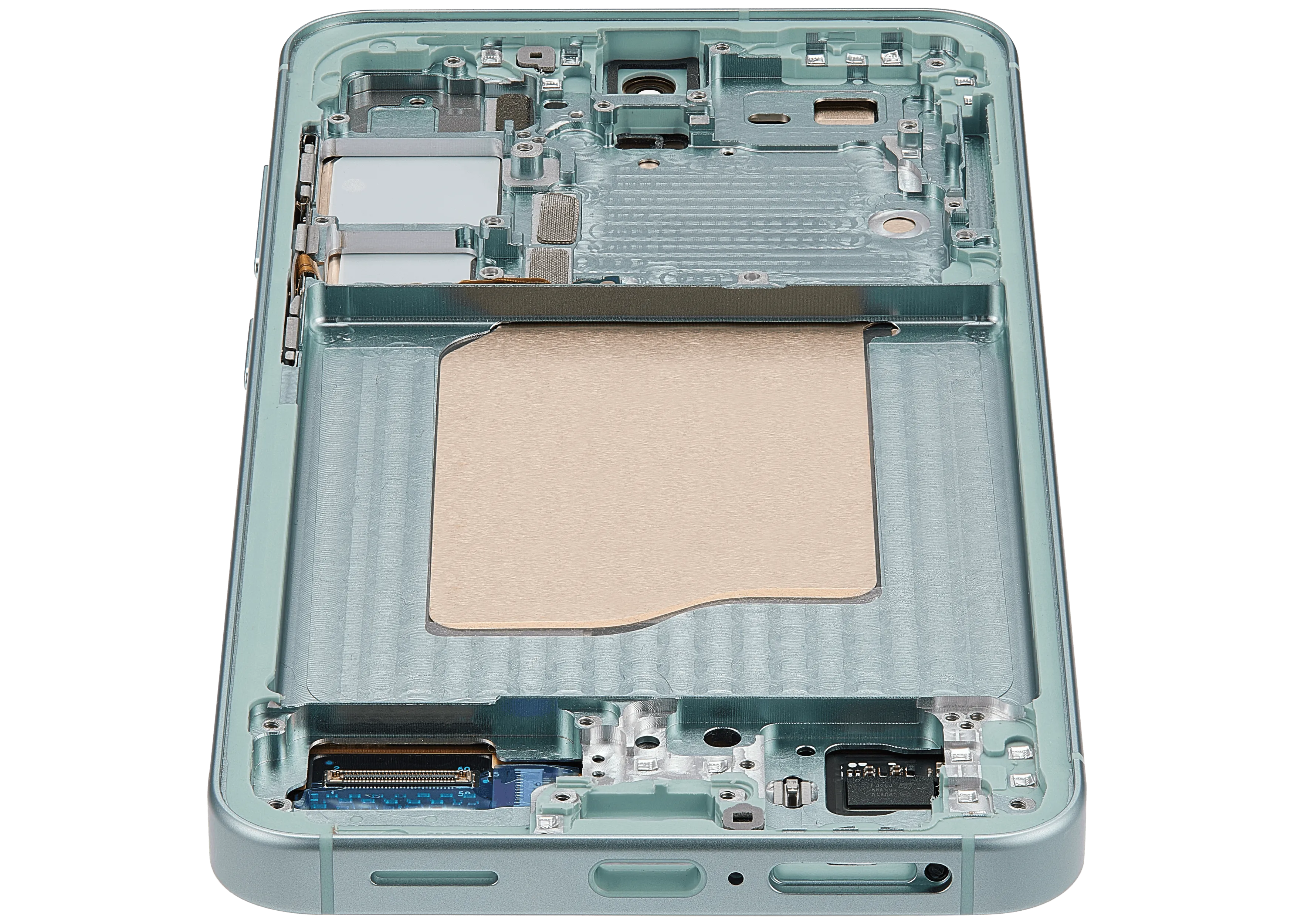 OLED-Display mit Rahmen für Samsung Galaxy S25 5G (US & International) (Aftermarket Plus) (Mint)