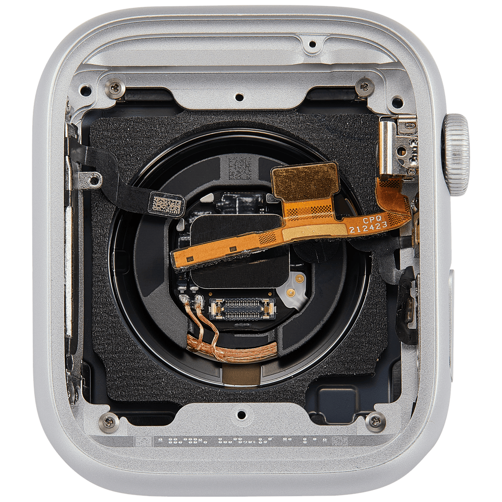 Backcover/Rahmen Compatible für Watch Series 9 (45MM) (gebrauchter OEM-Ausbau, Qualität A) (GPS Version) (Aluminum / Silver)