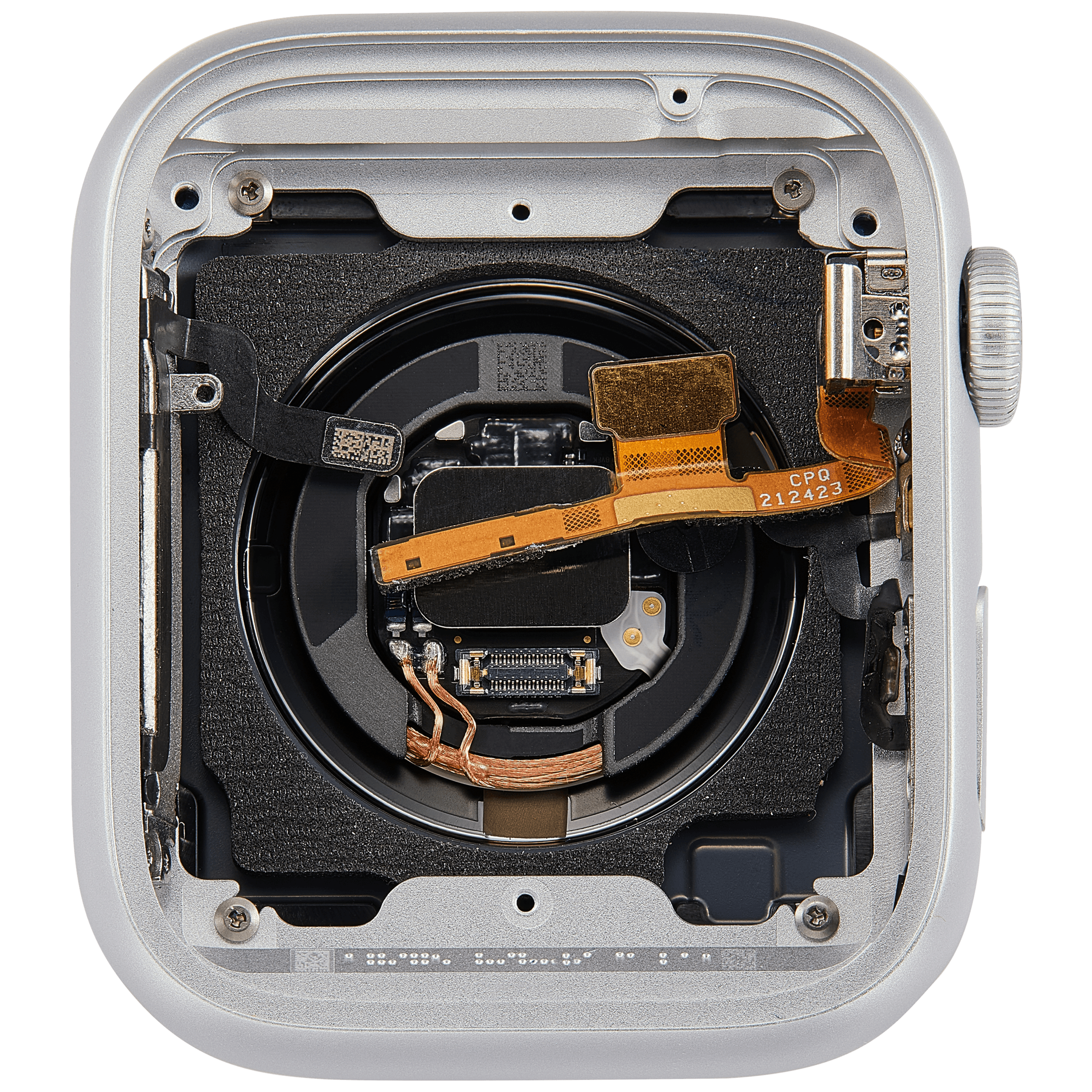 Backcover/Rahmen Compatible für Watch Series 9 (45MM) (gebrauchter OEM-Ausbau, Qualität A) (GPS Version) (Aluminum / Silver)