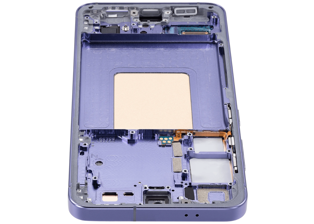 OLED-Display mit Rahmen für Samsung Galaxy S24 5G (US & Internationale Version) (Aftermarket Plus) (Cobalt Violet)