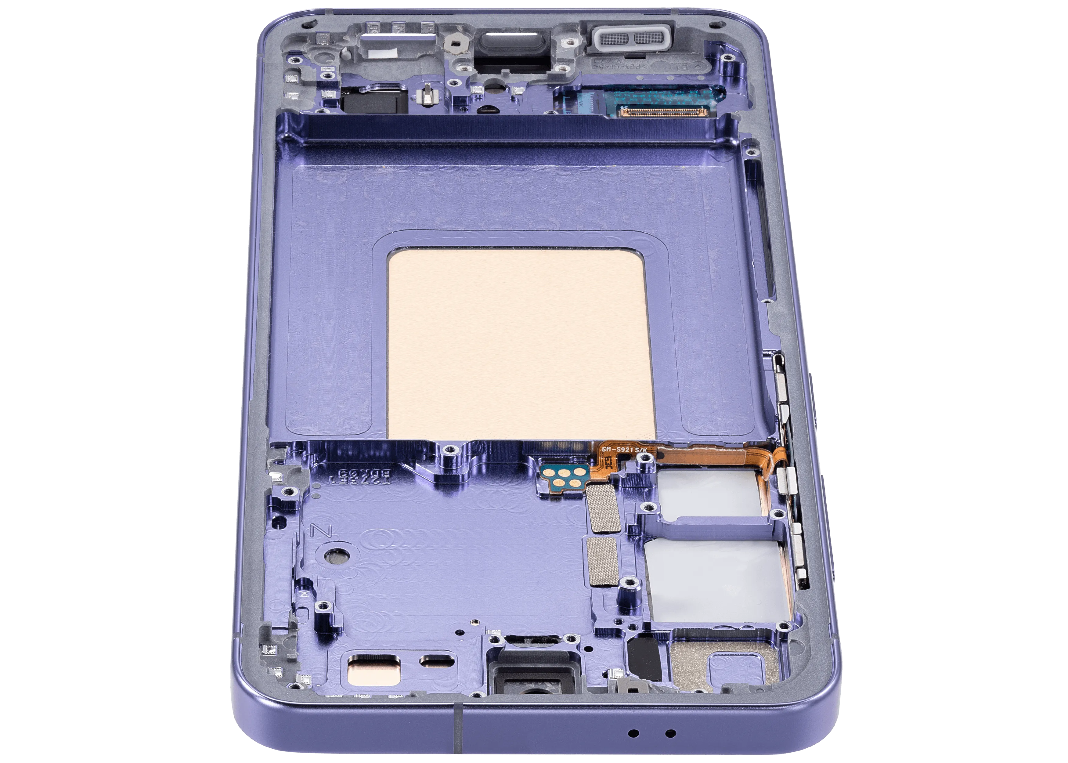 OLED-Display mit Rahmen für Samsung Galaxy S24 5G (US & Internationale Version) (Aftermarket Plus) (Cobalt Violet)